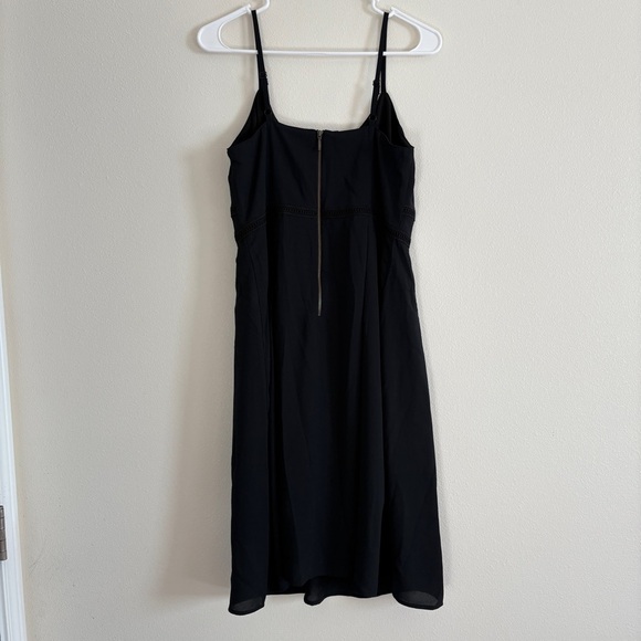 All Worthy by Hunter McGrady Size 4 Black Chiffon Dress w/ Lace Insets, NWOT - Picture 7 of 9